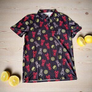 PROUD 90 Men's Lobster Bake Golf Shirt Size Small NEW NWOT